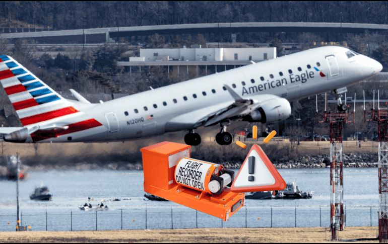 Encuentran caja negra del avión afectado en el accidente en Washington, Estados Unidos. EFE/J. LO SCALZO