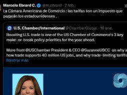 En la carta, destacaron que “la imposición de aranceles adicionales a estas importaciones conducirá a mayores costos de materiales, lo que repercutirá en los compradores de viviendas, al aumentar los precios de las mismas”. X/@m_ebrard