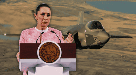 La Presidenta Claudia Sheinbaum Pardo se pronunció este martes sobre el avión de Estados Unidos que voló cerca del territorio aéreo mexicano. EFE  / ARCHIVO / J. Méndez