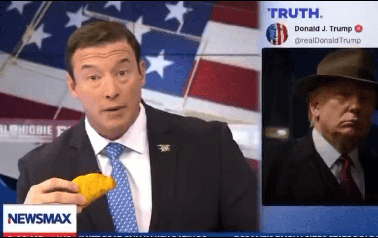 El presentador desató críticas tras burlarse de los migrantes. X/@CarlHigbie