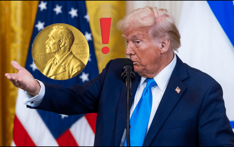 Trump asegura que deberían otorgarle un Premio Nobel. EFE/J. LO SCALZO