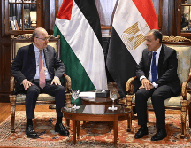 El ministro de exteriores egipcio destacó el apoyo del país a los derechos legítimos del pueblo palestino. EFE / M. HOSSAM