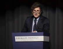 Milei explicó las razones por las que Argentina salió de la OMS. EFE / Ennio Leanza