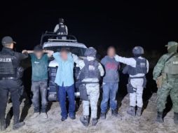 Los tres detenidos fueron identificados como Óscar ‘N’, Rogelio ‘N’ y Antonio ‘N’, de 48, 18 y 34 años de edad respectivamente. ESPECIAL