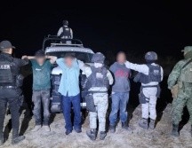 Los tres detenidos fueron identificados como Óscar ‘N’, Rogelio ‘N’ y Antonio ‘N’, de 48, 18 y 34 años de edad respectivamente. ESPECIAL