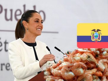 El presidente ejecutivo de la Cámara Nacional de Acuacultura (CNA) de Ecuador respondió a las declaraciones de Sheinbaum sobre los camarones ecuatorianos. EFE / Presidencia De Mexico
