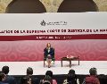 La ministra de la SCJN prefirió evitar posicionarse en contra o a favor de la Prisión Preventiva Oficiosa, solamente que la revisará. CORTESÍA.