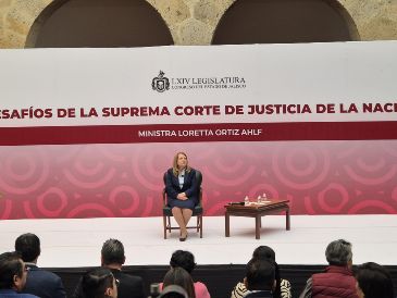 La ministra de la SCJN prefirió evitar posicionarse en contra o a favor de la Prisión Preventiva Oficiosa, solamente que la revisará. CORTESÍA.