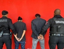Los detenidos, identificados como Diego ‘N’ y Luis ‘N’ de 38 y 26 años de edad respectivamente, fueron puestos a disposición de las autoridades del ministerio público de la Fiscalía de Jalisco. ESPECIAL.