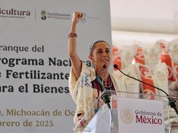 La mandataria subrayó la importancia de la soberanía nacional y la unidad del pueblo mexicano. EFE/Presidencia de México.