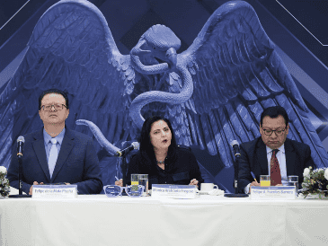 La magistrada presidenta del Tribunal Electoral, Mónica Soto, rueda de prensa. SUN / F. Soto