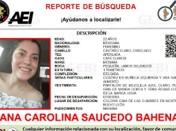 De acuerdo con familiares de la joven, el pasado viernes 7 de febrero la dejaron en las puertas de  la Universidad del Valle de México, campus Cumbres, en la colonia Cima de las Cumbres,sin embargo, Ana Carolina no entró al inmueble, por lo que se desconoce qué sucedió después. CORTESÍA.