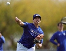 Shohei Ohtani reportó al primer día de actividades de pretemporada de los Dodgers. AP/R. Franklin
