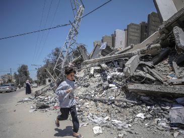 Miles de palestinos tuvieron que huir el campamento de Nur Shams después de que el Ejercicio israelí irrumpió para desalojar a todos los palestinos. EPA/M. Saber.