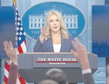 Karoline Leavitt, portavoz presidencial en la Casa Blanca. AP