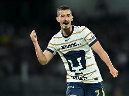 El futbolista mexicano, Pablo Bennevendo, anotó el primer gol para Pumas en la Concachampions 2025. IMAGO7 / ARCHIVO