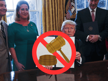 Un juez estadounidense bloqueo temporalmente el decreto firmado por Trump que restringía la afirmación de género para jóvenes. EFE/A. Guerrucci/CANVA.