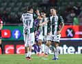 Tahiel Jiménez y Bruno Barticciotto celebran el gol que les dio el empate. IMAGO7/J. Cubeyro