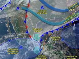 Las autoridades mantienen vigilancia en las regiones afectadas para prevenir afectaciones por inundaciones, deslaves y descenso de temperaturas. X/ @conagua_clima.