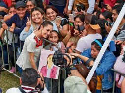 Durante su visita al municipio de Tihuatlán, en Veracruz, la Jefa del Ejecutivo federal indicó que se dará continuidad a todos los programas sociales. ESPECIAL