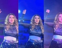 El gesto de Alicia Villarreal al terminar su concierto en Michoacán. ESPECIAL / INSTAGRAM @hugomejuto