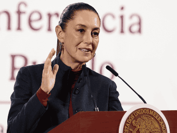 Claudia Sheinbaum, en "La Mañanera del Pueblo" de este lunes. EFE / J. Méndez