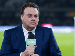 David Faitelson durante una transmisión con TUDN en la Liga MX. IMAGO7