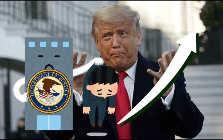 Trump ordena el despido de todos los fiscales federales que quedan de la era Biden. AP Photo/A. Brandon/CANVA.