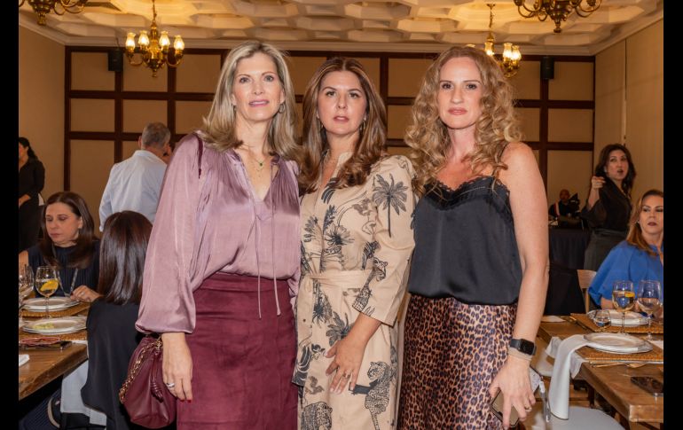 Alejandra Gómez, Ana Luz Arambula y Ana Lilián Castellanos. GENTE BIEN JALISCO / A. Rodríguez