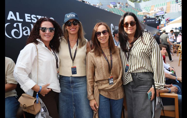 Liza Esponda, Yasmín Damy, Regina De Santoscoy y Sandra López. GENTE BIEN JALISCO / C. Jimeno