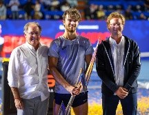 Gustavo Santoscoy Arriaga, Tomas Machac y Gustavo Santoscoy García. GENTE BIEN JALISCO / H. Figueroa