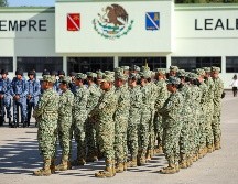 El evento fue encabezado por Miguel Ángel Hernández Martínez, comandante de la V Región Militar, quien destacó en su discurso que el Ejército Mexicano se nutre del pueblo, sirven al pueblo y trascienden por el pueblo. EL INFORMADOR/ H. Figueroa.