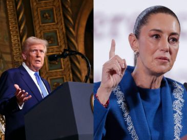 Trump mencionó que Sheinbaum le explicó cómo en México el consumo de fentanilo es bajo gracias a los valores familiares y calificó a la mandataria como una "mujer maravillosa". AP/ ARCHIVO. EFE/ I. Esquivel.