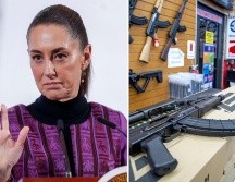 De acuerdo con la Presidenta, el Departamento de Justicia de los Estados Unidos reconoció que el 74% de las armas incautadas en México provienen de los Estados Unidos. EFE / I. ESQUIVEL / ARCHIVO