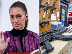 De acuerdo con la Presidenta, el Departamento de Justicia de los Estados Unidos reconoció que el 74% de las armas incautadas en México provienen de los Estados Unidos. EFE / I. ESQUIVEL / ARCHIVO