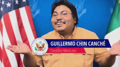 El joven mexicano Guillermo Chin Canche, conocido como 