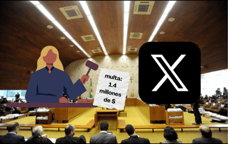 Supremo de Brasil multa a X con 1,4 millones de dólares por incumplir una orden judicial. -EFE/F. Bizerra Jr/CANVA.