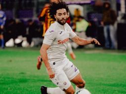 El “Chino” vio 65 minutos en su debut en una competencia europea. Instagram/ @cesarh_33.