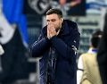 Martín Anselmi reacciona a la eliminación del Porto en la Europa League. EFE / EPA / R. Antimiani