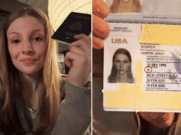 Schafer explicó que, tras ser robado su pasaporte, tuvo que tramitar uno nuevo. ESPECIAL / TIKTOK / HUNTER SCHAFER