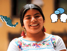 La hablante de mixteco de Oaxaca, Bernardina Ramírez, tuvo una entrevista con EFE en el edificio Arroniz en Guadalajara, Jalisco. EFE/ F. Guasco