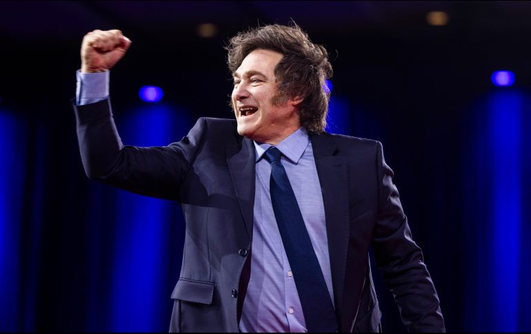 Milei presentó su discurso en la Conferencia de Acción Política Conservadora. EFE / ARCHIVO