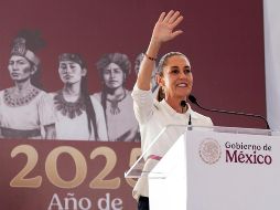 Sheinbaum hizo estas declaraciones después del anuncio de Trump el viernes de una inversión de 100 millones a 200 millones de dólares para hacer una campaña contra las drogas en Estados Unidos. EFE/ Presidencia de México.