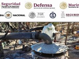 Se encontraron bidones, condensadores reactores, tanques de gas y diversas sustancias químicas. ESPECIAL