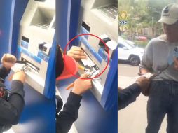 Las autoridades recomiendan revisar minuciosamente el cajero antes de usarlo, no alejarse si el dinero no es entregado y buscar ayuda. X/@SSC_CDMX