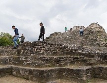 La antigua ciudad maya está a 40 kilómetros de la Laguna de los 7 Colores. EFE/ L. Cruz