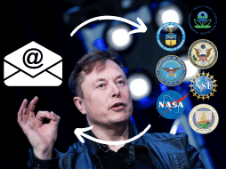 Más de un millón de empleados federales en EE.UU. justifica su empleo en un correo a Musk. AFP/B. Smialowski/CANVA.