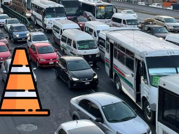 La circulación hacia la Ciudad de México es la afectada. SUN / ARCHIVO