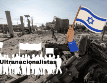 Cientos de israelíes ultranacionalistas piden la expulsión de los palestinos de Gaza. EFE/M. Saber/CANVA.