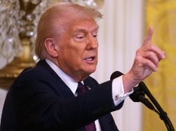 Trump descartó que su política comercial pueda afectar a los bolsillos de los estadounidenses. EFE/WILL OLIVER